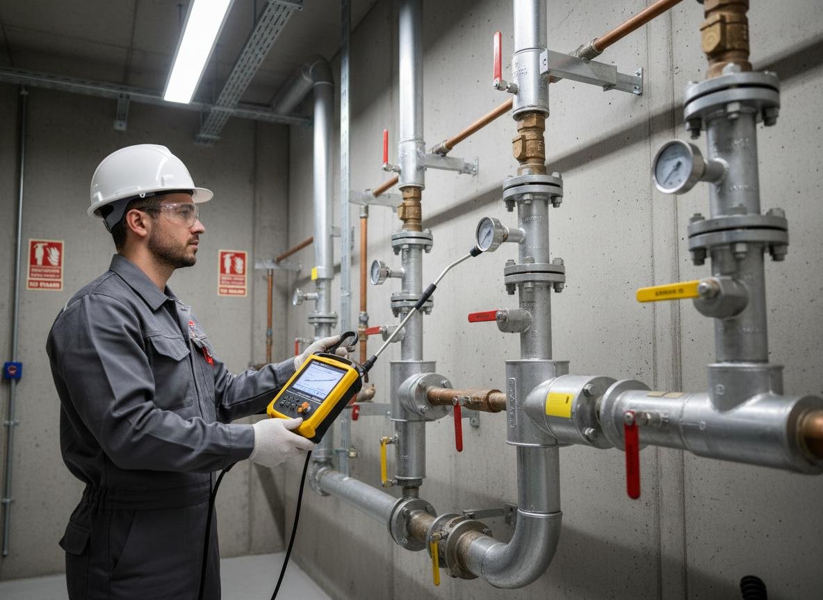 Inspección de fugas de gas